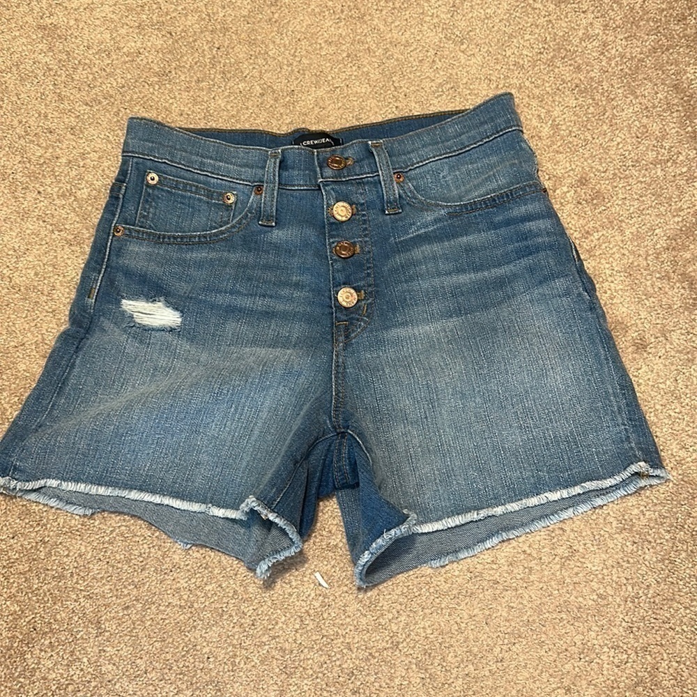 Jcrew jeans high rise short size 24